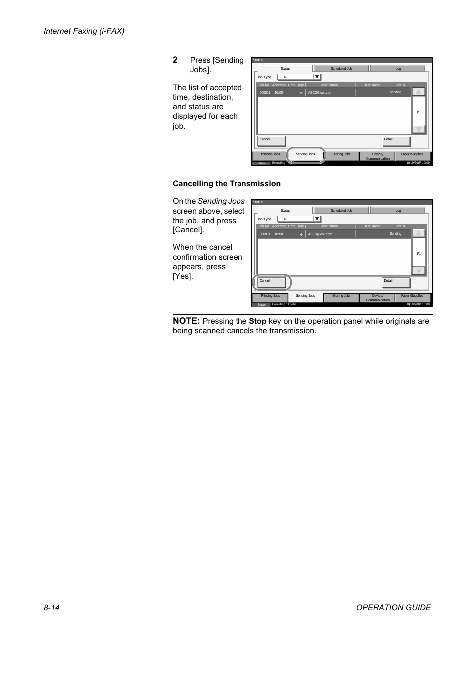 Internet faxing (i-fax) 8-14 operation guide | TA Triumph-Adler DC 2325 User Manual | Page 204 / 240