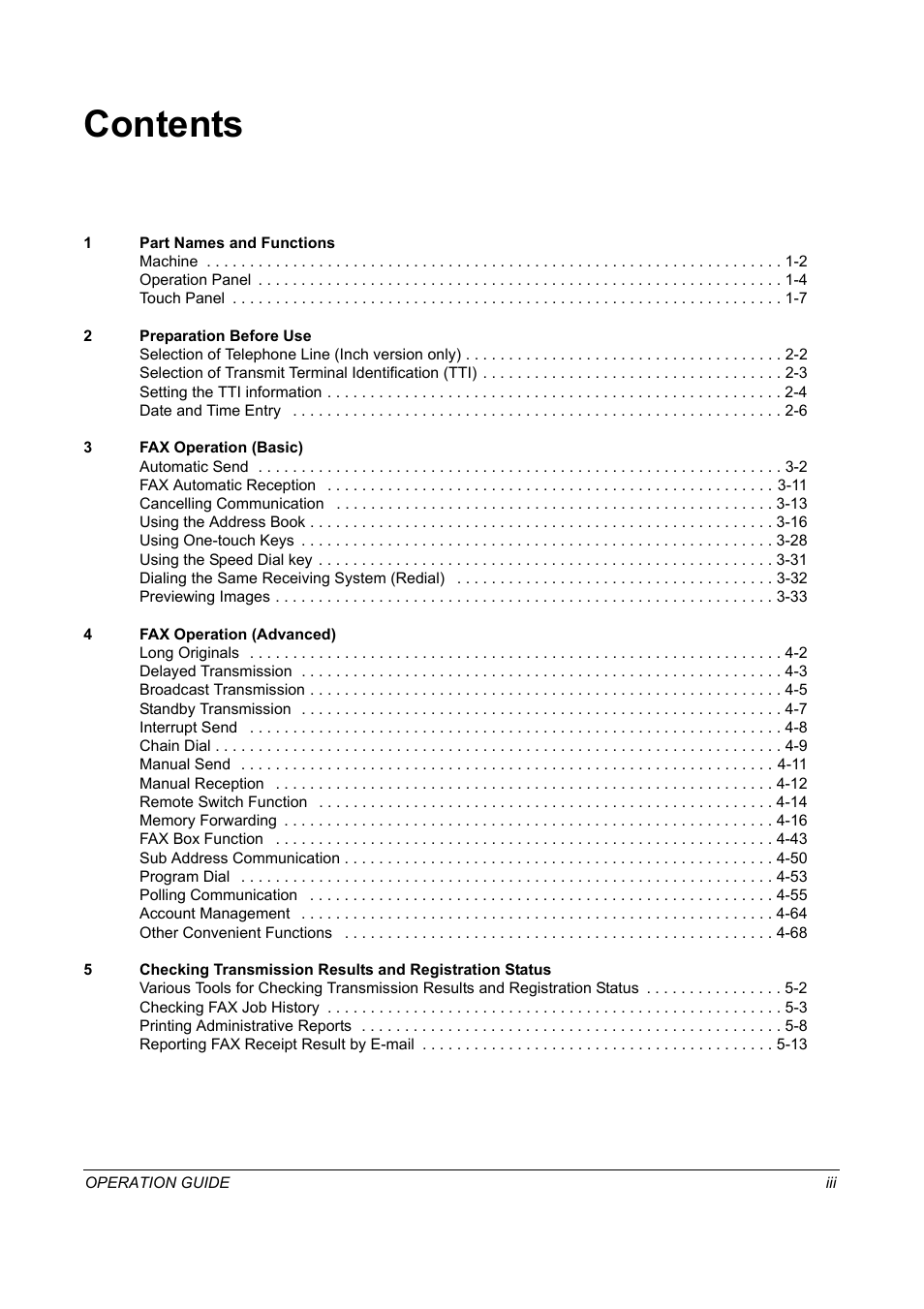 TA Triumph-Adler DC 2325 User Manual | Page 5 / 240