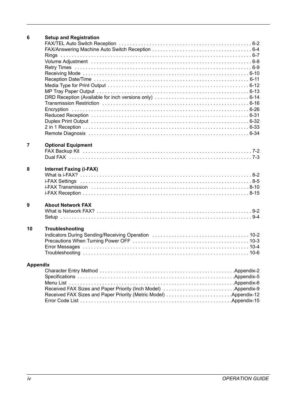 TA Triumph-Adler DC 2325 User Manual | Page 6 / 240