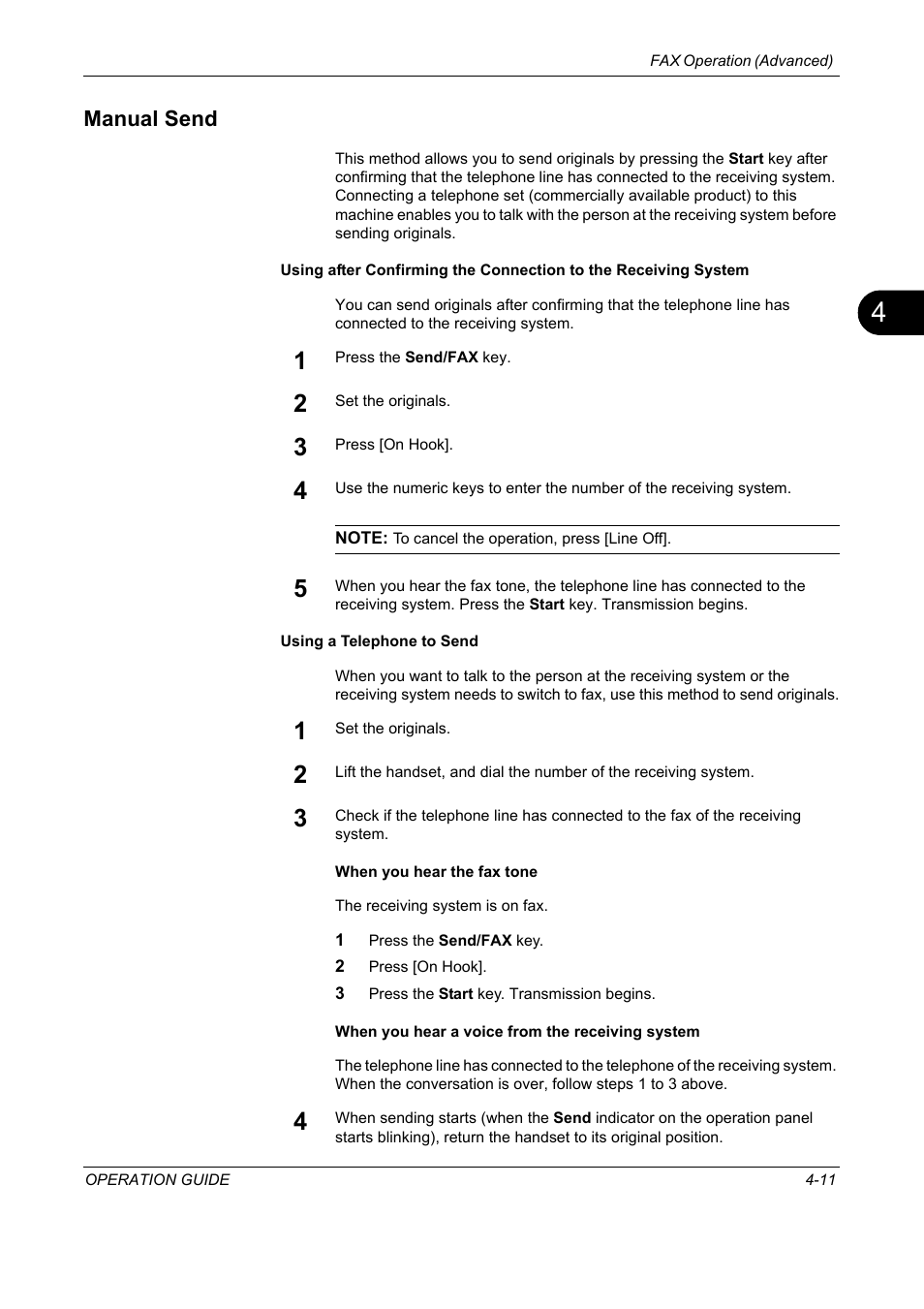 Manual send, Manual send -11 | TA Triumph-Adler DC 2325 User Manual | Page 77 / 240