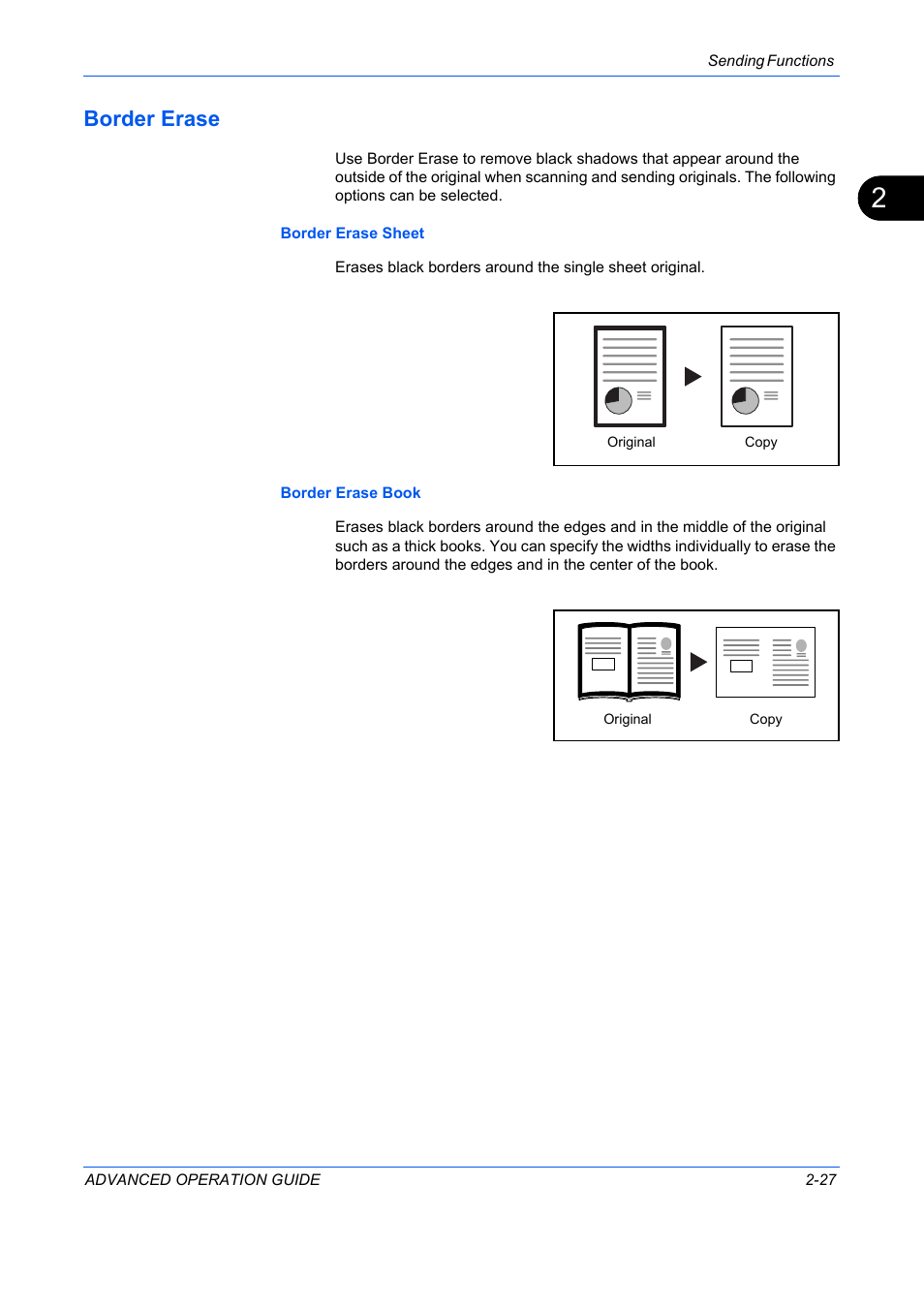 Border erase, Border erase -27 | TA Triumph-Adler DC 2325 User Manual | Page 101 / 311