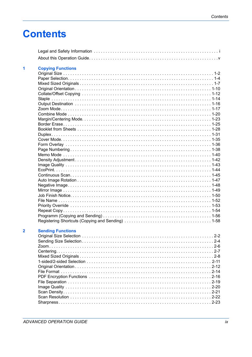 TA Triumph-Adler DC 2325 User Manual | Page 11 / 311