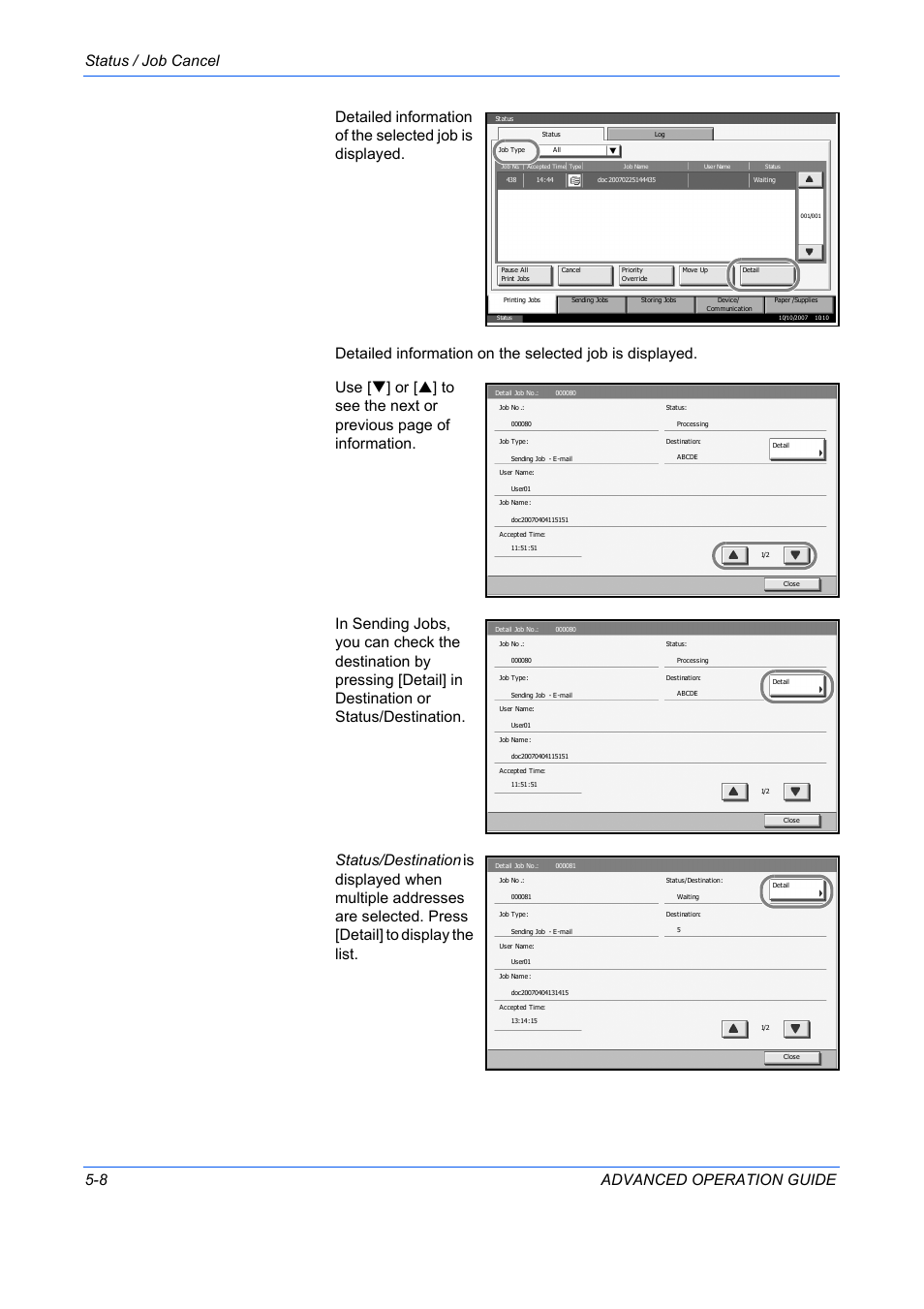 TA Triumph-Adler DC 2325 User Manual | Page 156 / 311