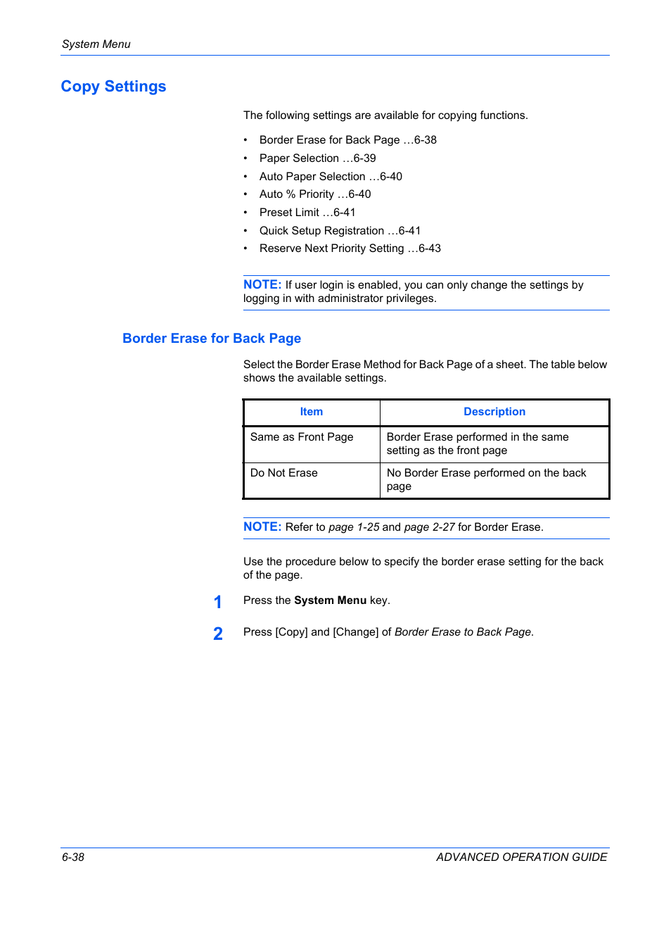 Copy settings, Copy settings -38 | TA Triumph-Adler DC 2325 User Manual | Page 206 / 311