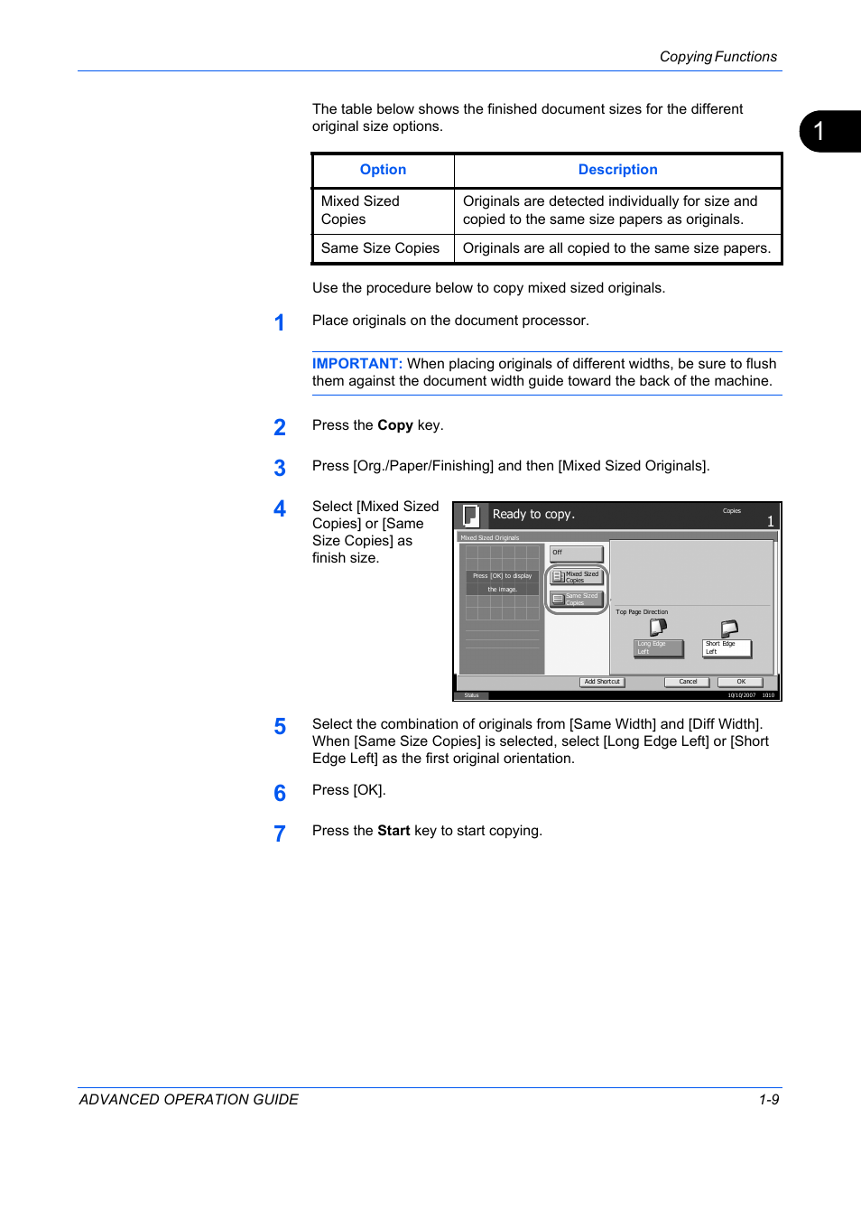 TA Triumph-Adler DC 2325 User Manual | Page 23 / 311