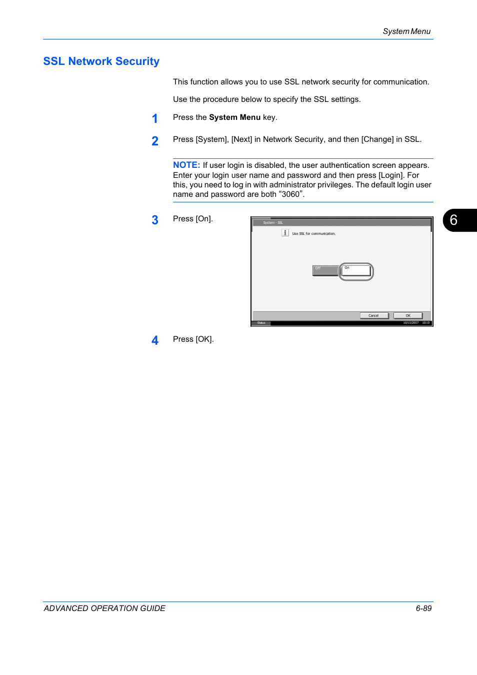 Ssl network security, Ssl network security -89 | TA Triumph-Adler DC 2325 User Manual | Page 257 / 311