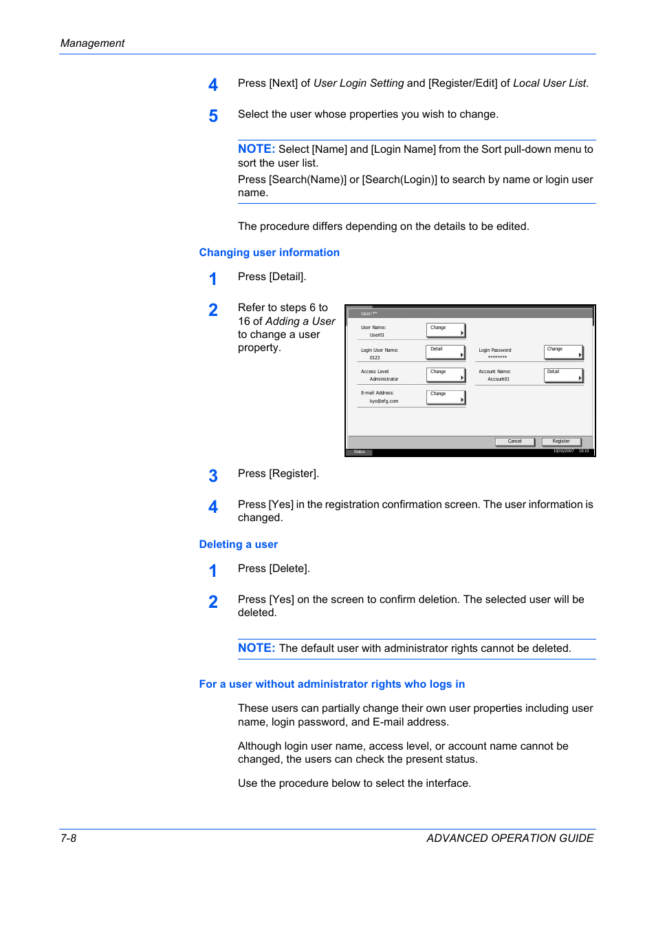 TA Triumph-Adler DC 2325 User Manual | Page 266 / 311