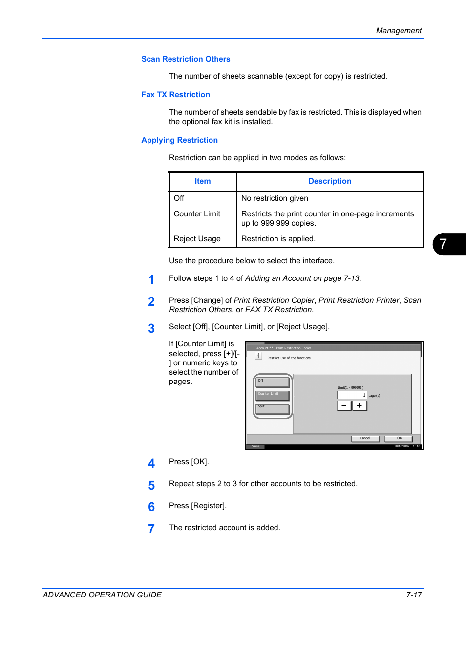 TA Triumph-Adler DC 2325 User Manual | Page 275 / 311
