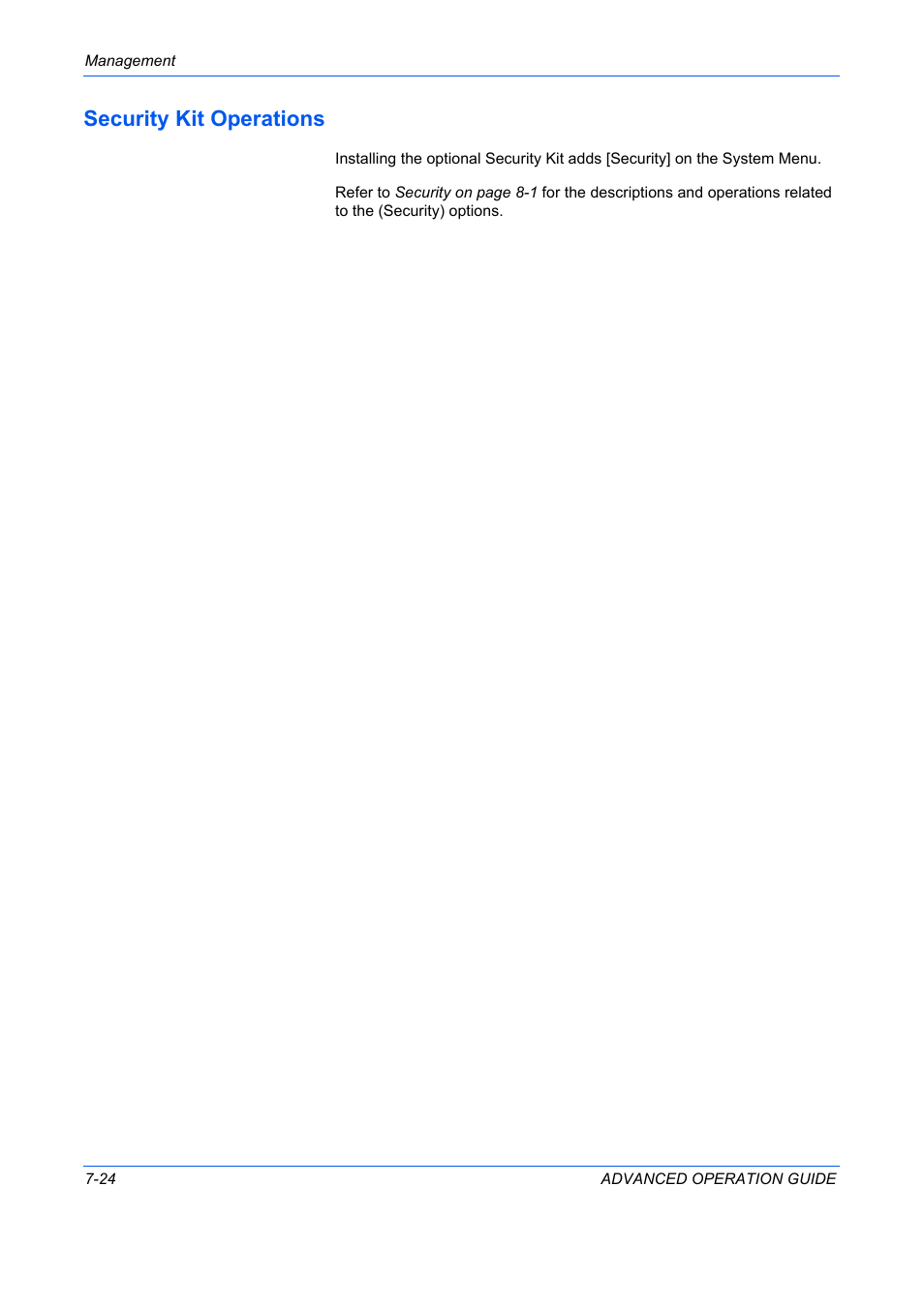 Security kit operations, Security kit operations -24 | TA Triumph-Adler DC 2325 User Manual | Page 282 / 311