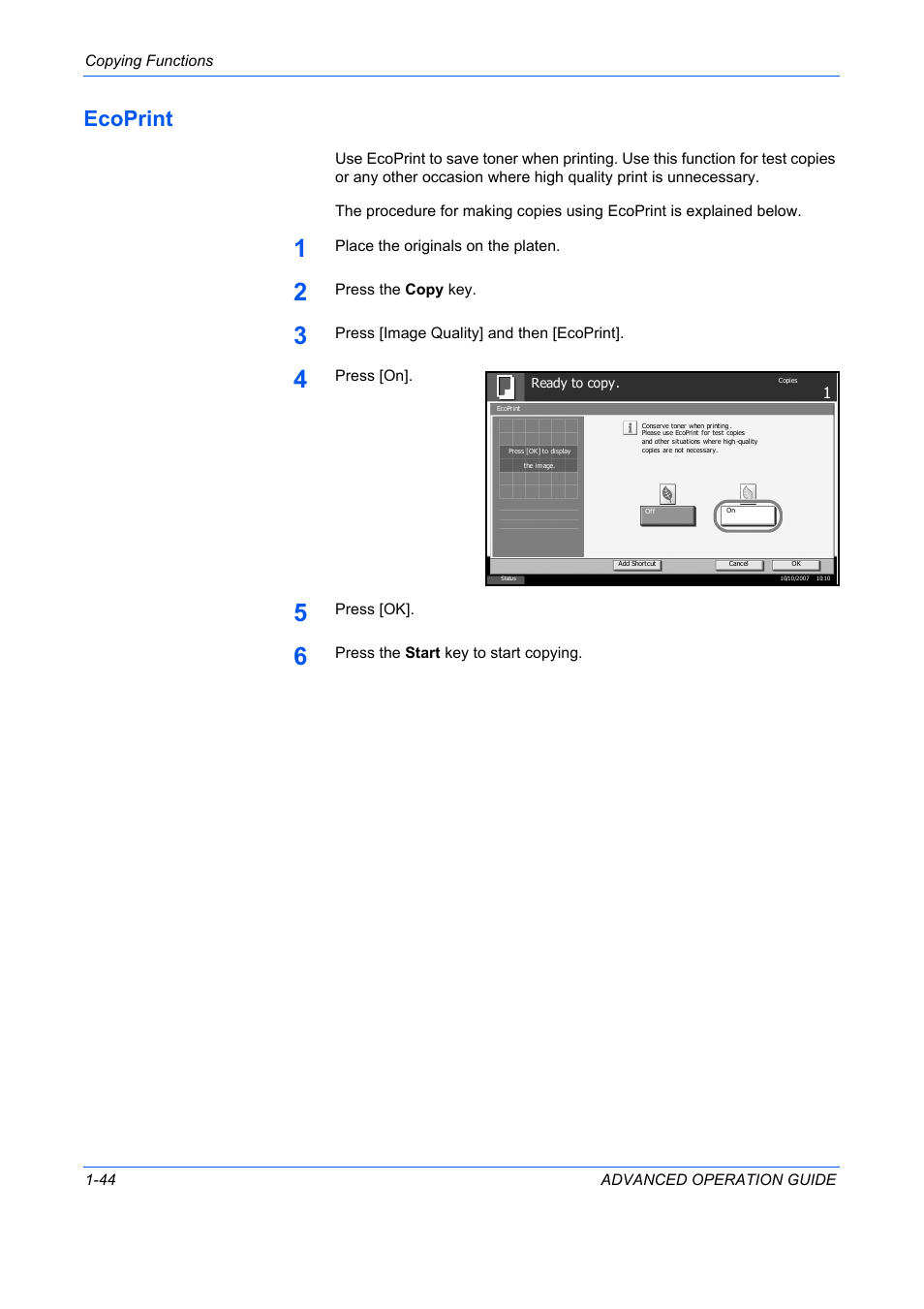 Ecoprint, Ecoprint -44 | TA Triumph-Adler DC 2325 User Manual | Page 58 / 311
