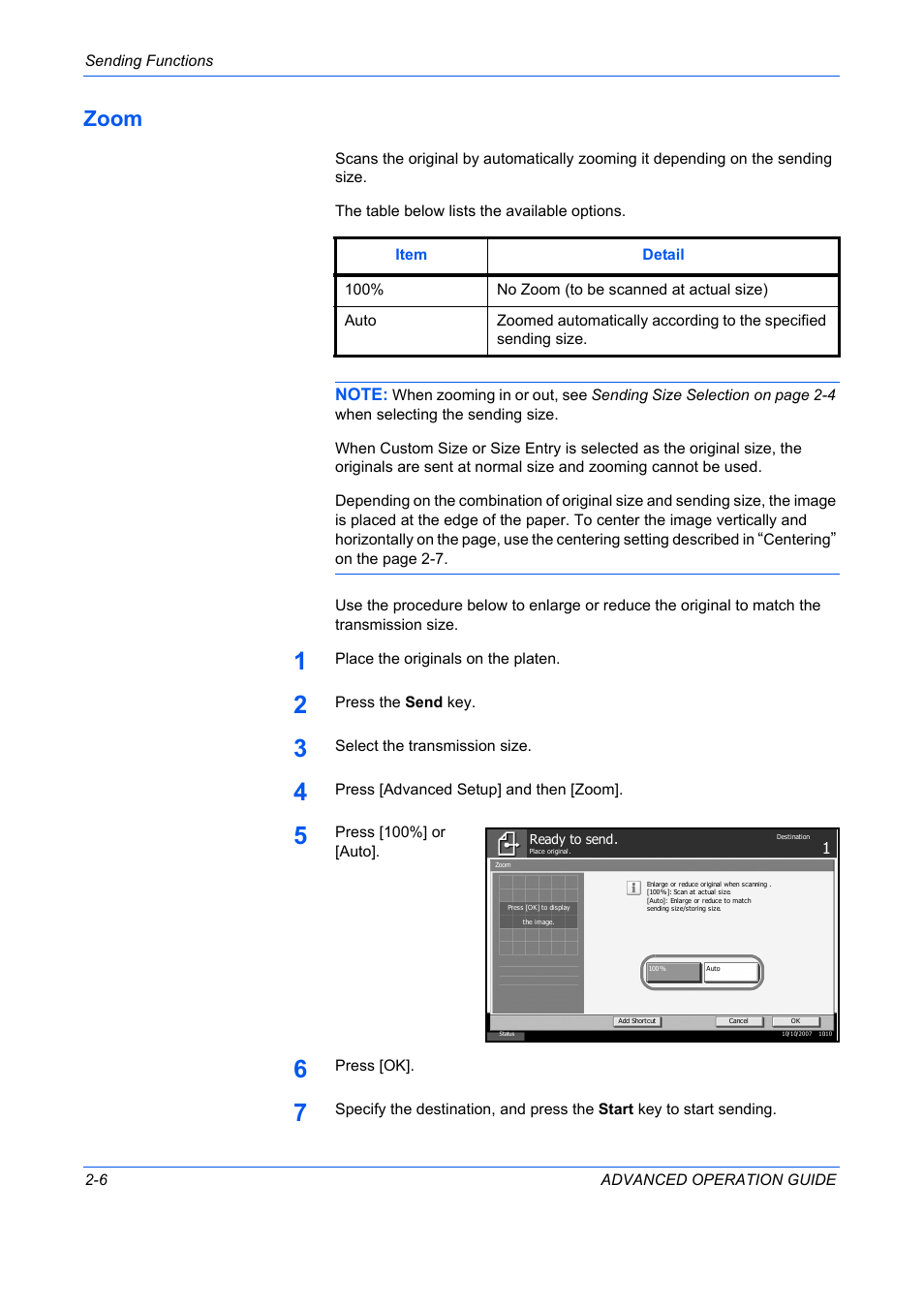 Zoom, Zoom -6 | TA Triumph-Adler DC 2325 User Manual | Page 80 / 311