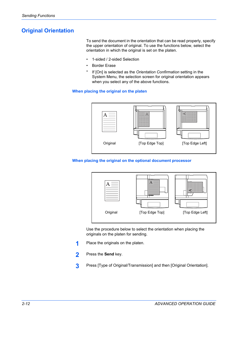 Original orientation, Original orientation -12 | TA Triumph-Adler DC 2325 User Manual | Page 86 / 311
