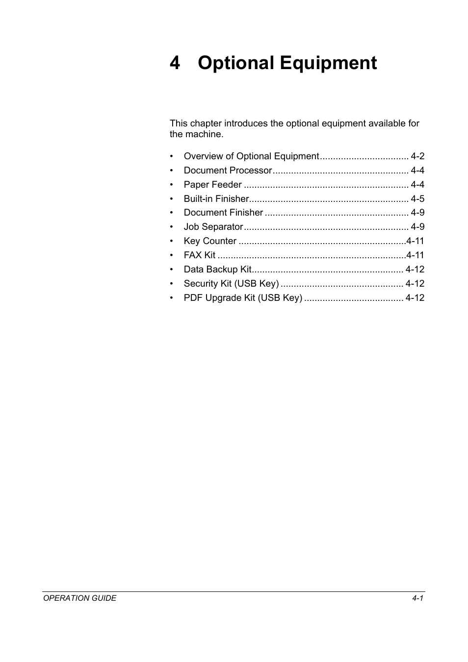 4 optional equipment, Optional equipment, R 4 - optional equipment | TA Triumph-Adler DC 2325 User Manual | Page 153 / 229