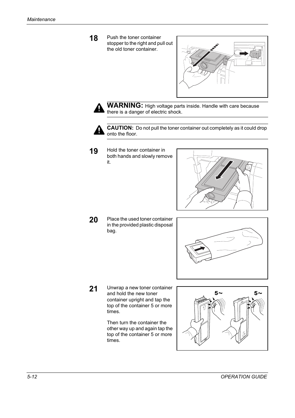 Warning | TA Triumph-Adler DC 2325 User Manual | Page 176 / 229