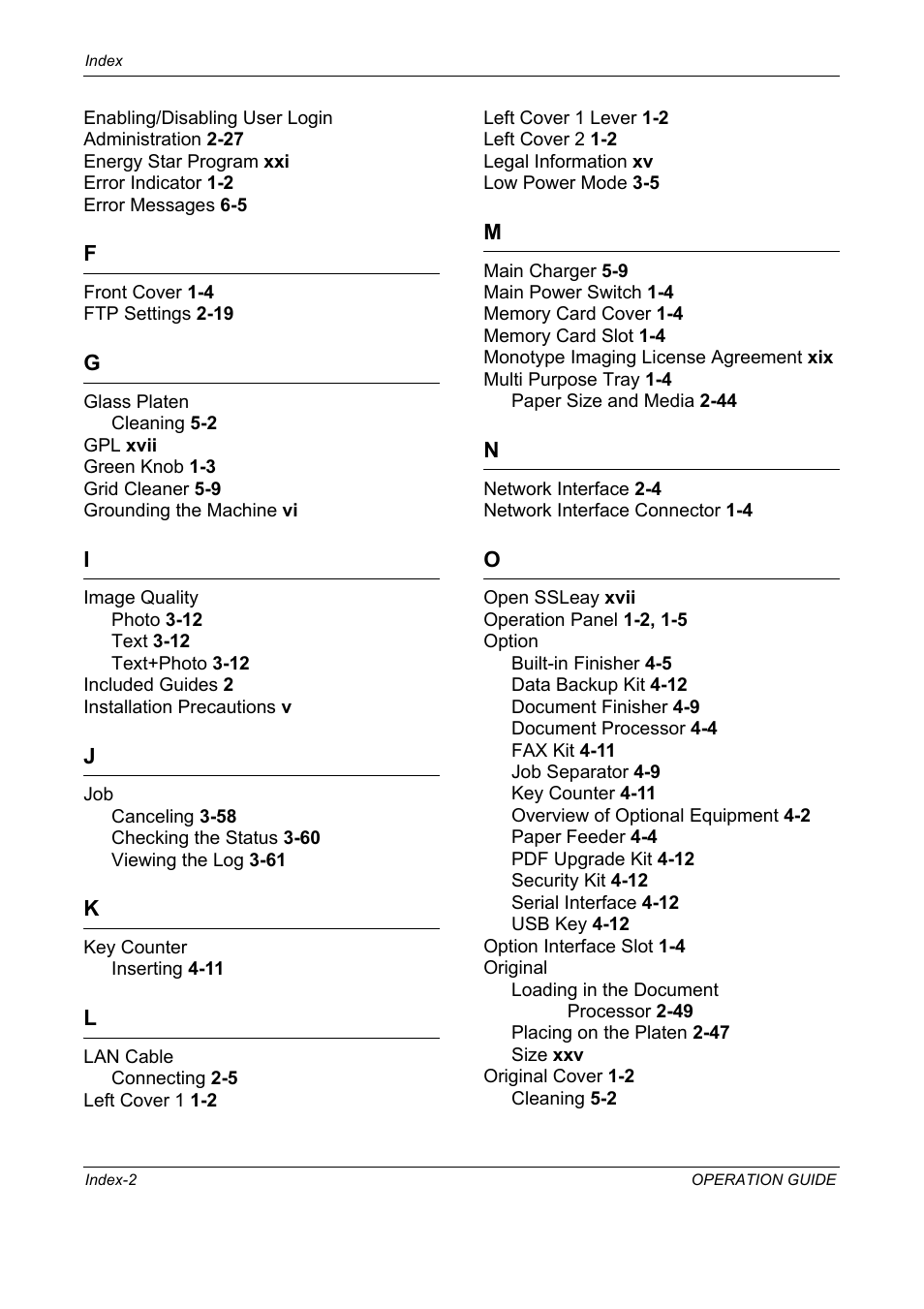 TA Triumph-Adler DC 2325 User Manual | Page 224 / 229