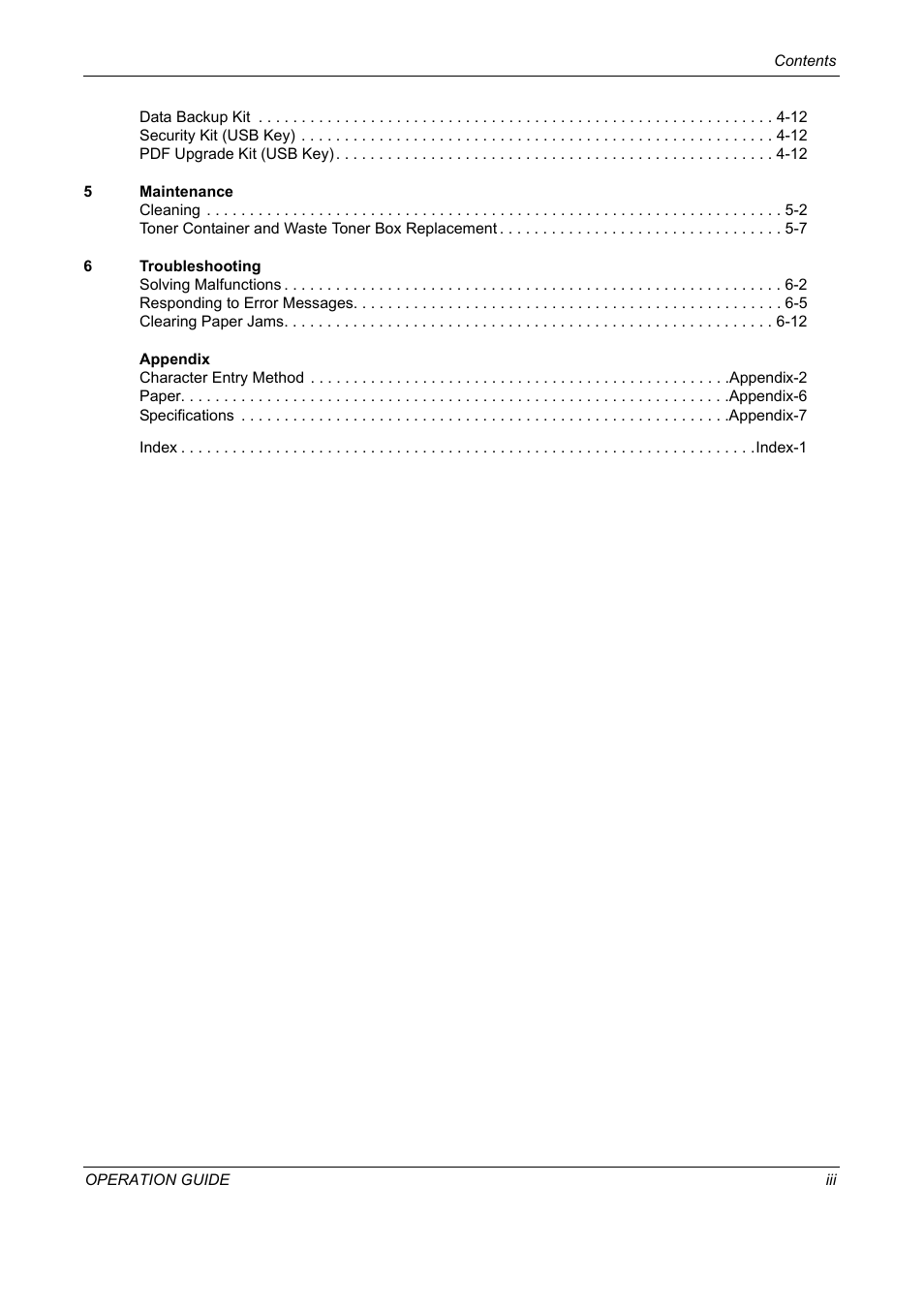 TA Triumph-Adler DC 2325 User Manual | Page 5 / 229