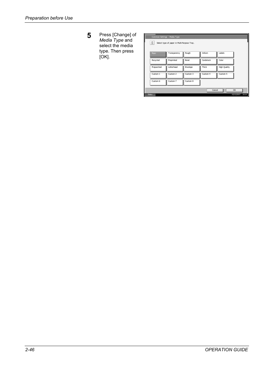 Preparation before use 2-46 operation guide | TA Triumph-Adler DC 2325 User Manual | Page 80 / 229