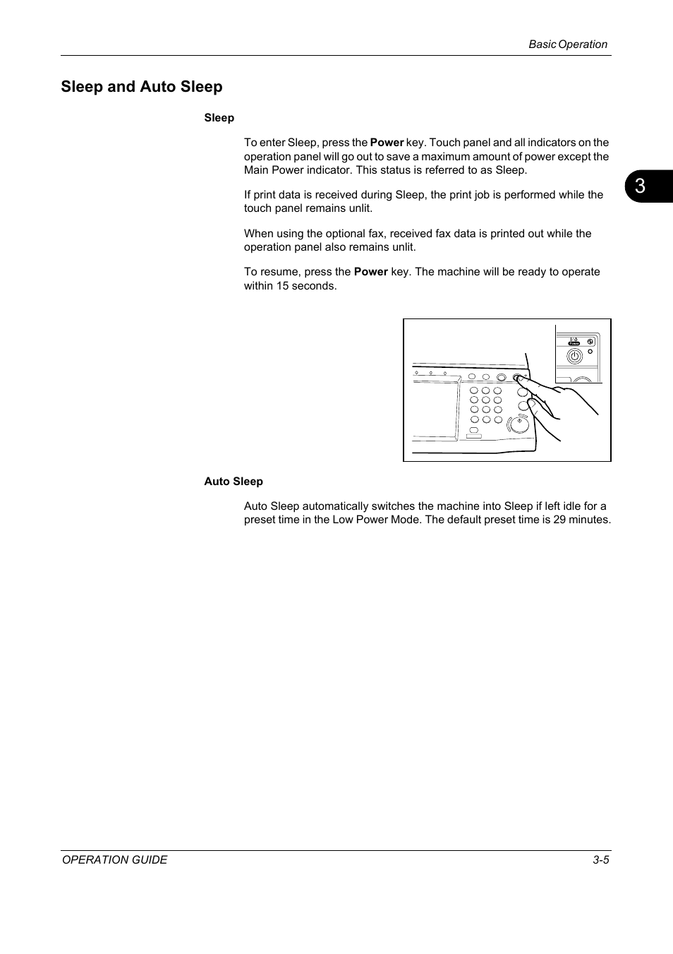 Sleep and auto sleep, Sleep and auto sleep -5 | TA Triumph-Adler DC 2325 User Manual | Page 91 / 229