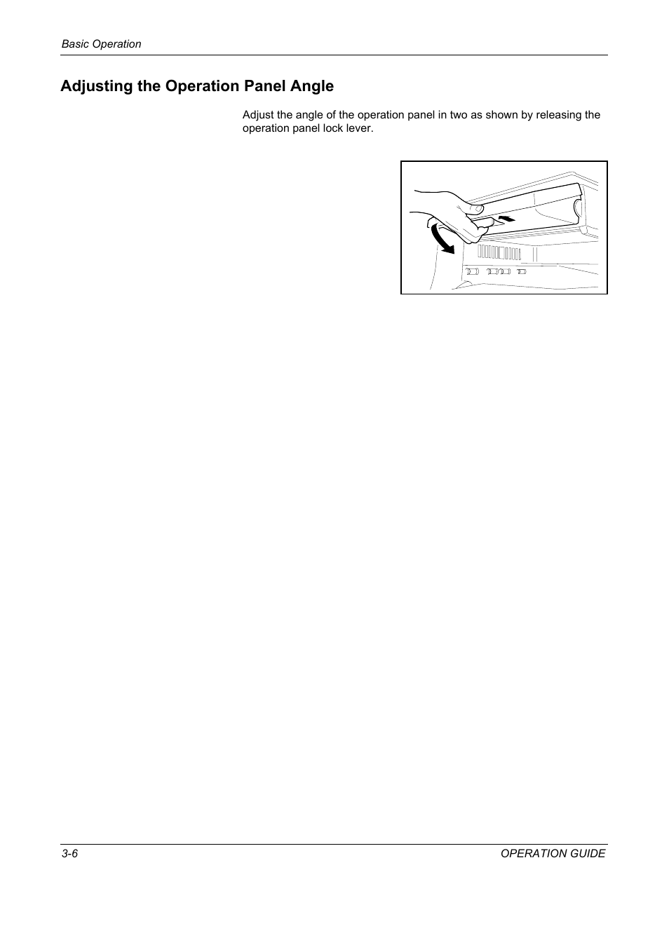 Adjusting the operation panel angle, Adjusting the operation panel angle -6 | TA Triumph-Adler DC 2325 User Manual | Page 92 / 229