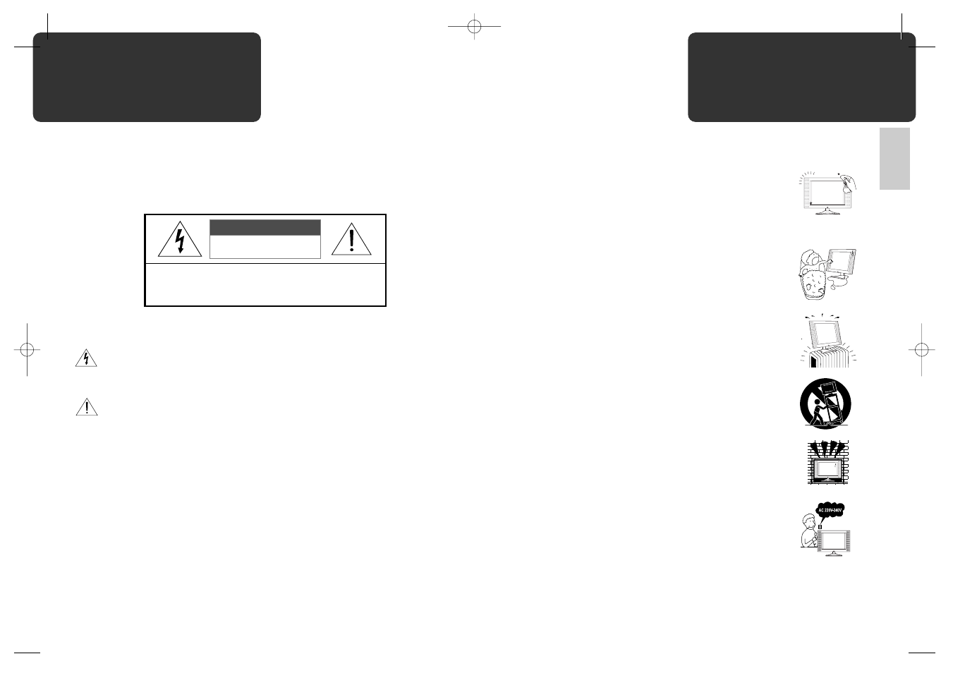 Caution safety precautions | Daewoo DSL-17W1T User Manual | Page 3 / 18