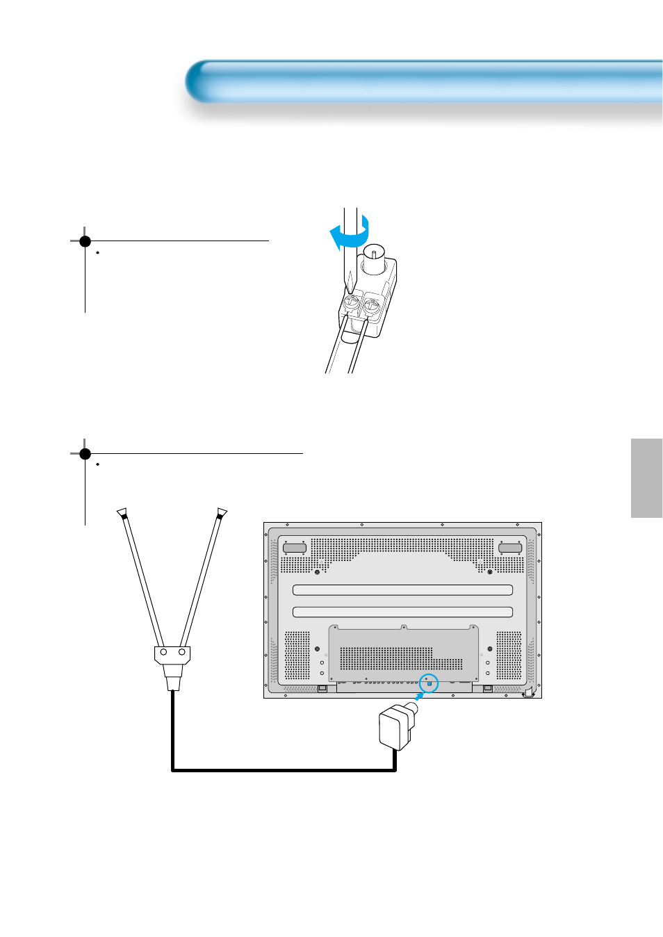 Antenna connection, Indoor antenna connection | Daewoo DTS - 42 User Manual | Page 17 / 79