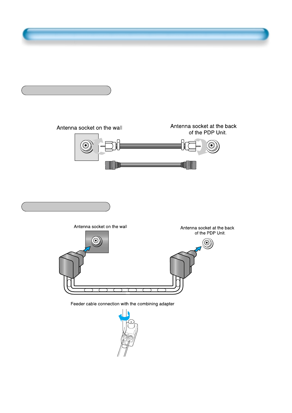 Ctv antenna connection | Daewoo DTS - 42 User Manual | Page 18 / 79