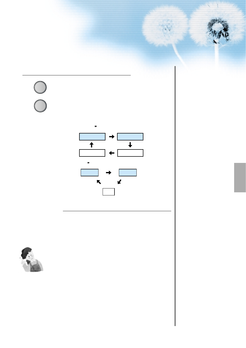 Input select, Select a desired title and function | Daewoo DTS - 42 User Manual | Page 35 / 79