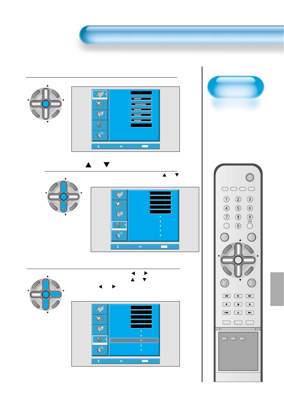 Image sticking minimization(ism), Press the menu button, Press the “ ch ” button | Select ism, The menu screen will be displayed as below, Select [features] by pressing the “ ch ” button, Button while you are in the ism | Daewoo DTS - 42 User Manual | Page 69 / 79