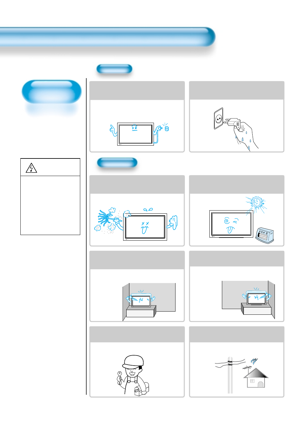 Safety precautions, Always obey all safety messages, Caution | Power installation | Daewoo DTS - 42 User Manual | Page 8 / 79
