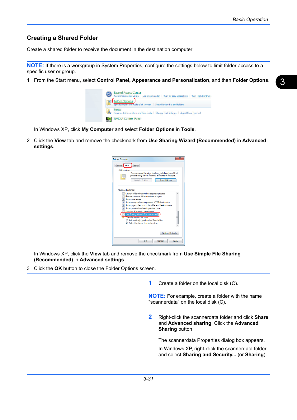 Creating a shared folder | TA Triumph-Adler DC 2435 User Manual | Page 125 / 568