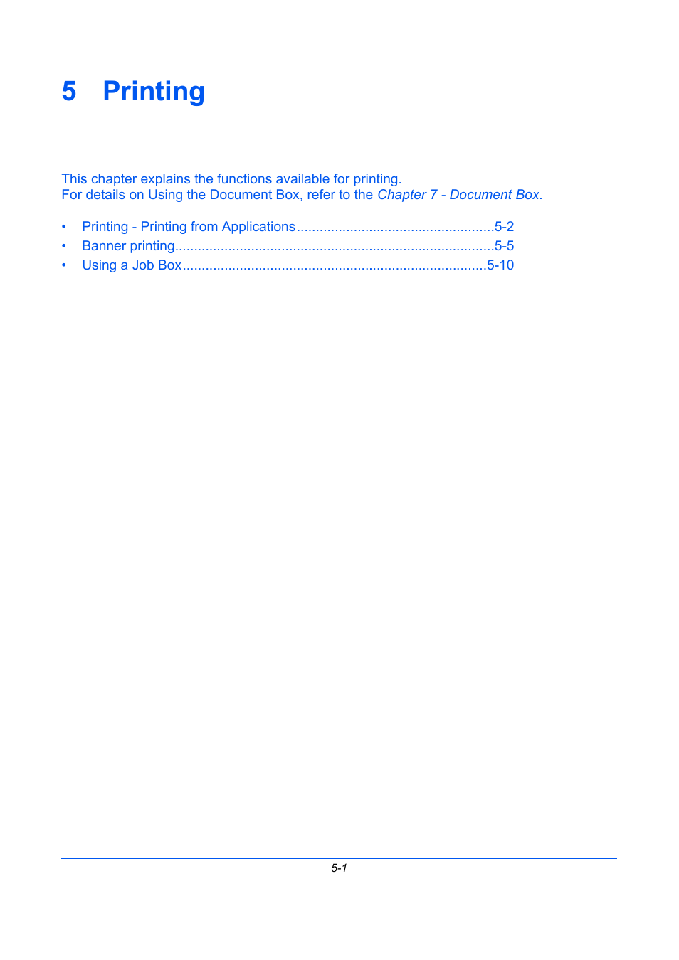 5 printing, Printing, 5 - printing | TA Triumph-Adler DC 2435 User Manual | Page 201 / 568