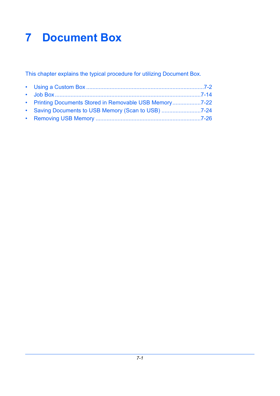 7 document box, Document box, 7 - document box | TA Triumph-Adler DC 2435 User Manual | Page 257 / 568