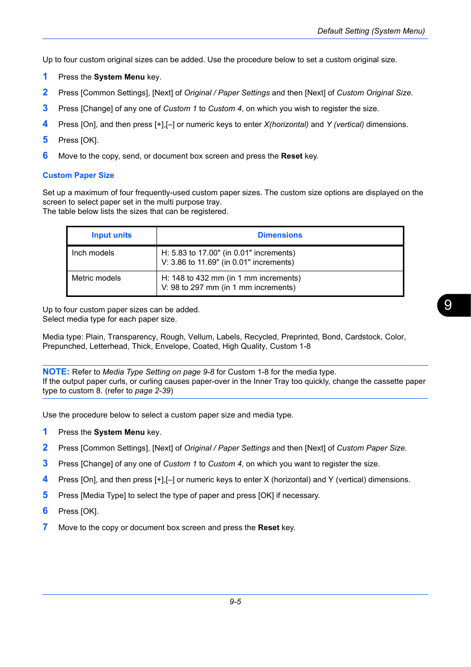 E 9-5) | TA Triumph-Adler DC 2435 User Manual | Page 303 / 568