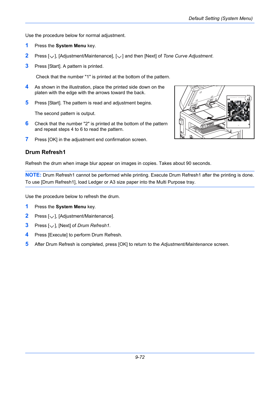 Drum refresh1, E 9-72), Drum refresh1 …9-72 | TA Triumph-Adler DC 2435 User Manual | Page 370 / 568