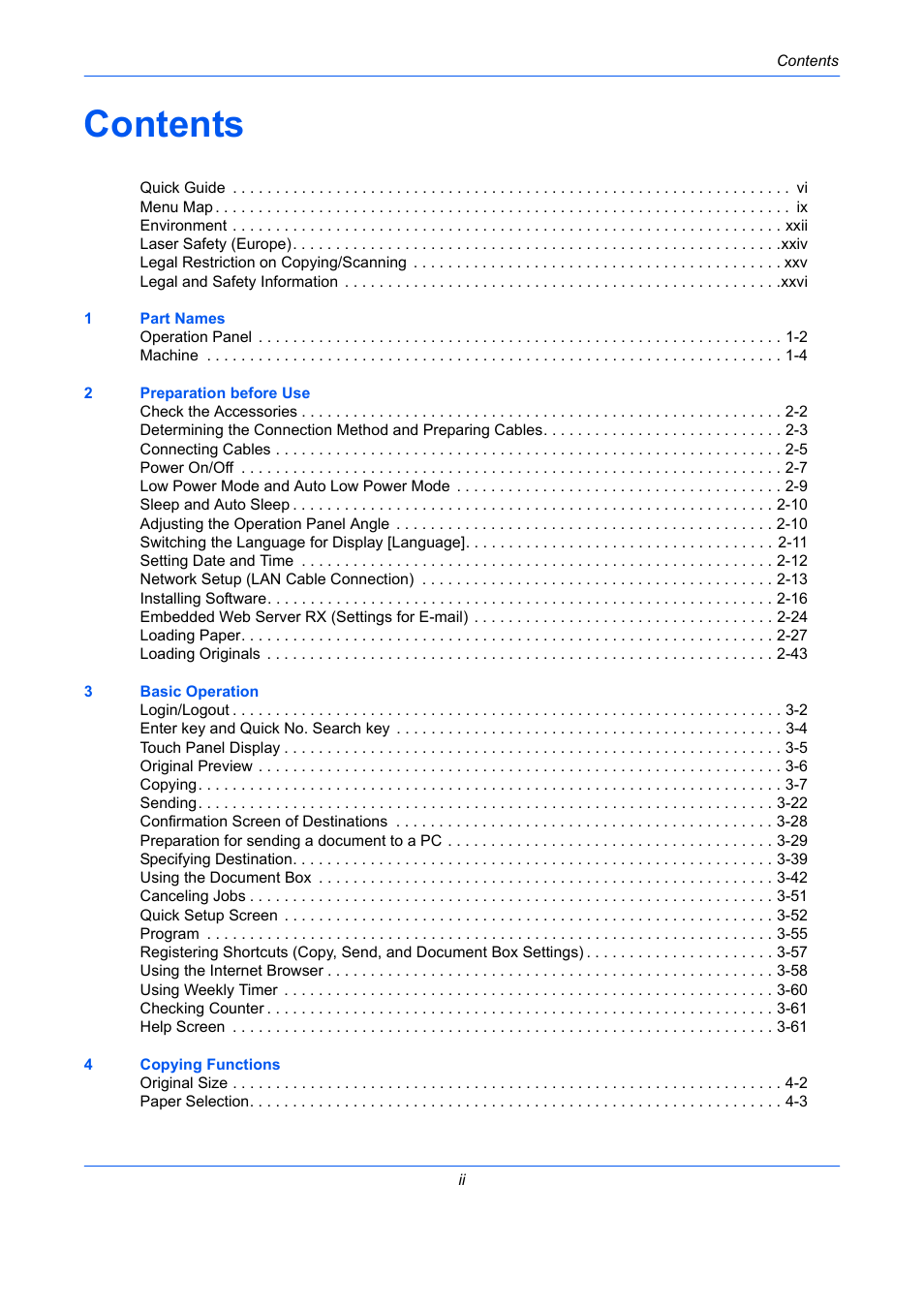 TA Triumph-Adler DC 2435 User Manual | Page 4 / 568