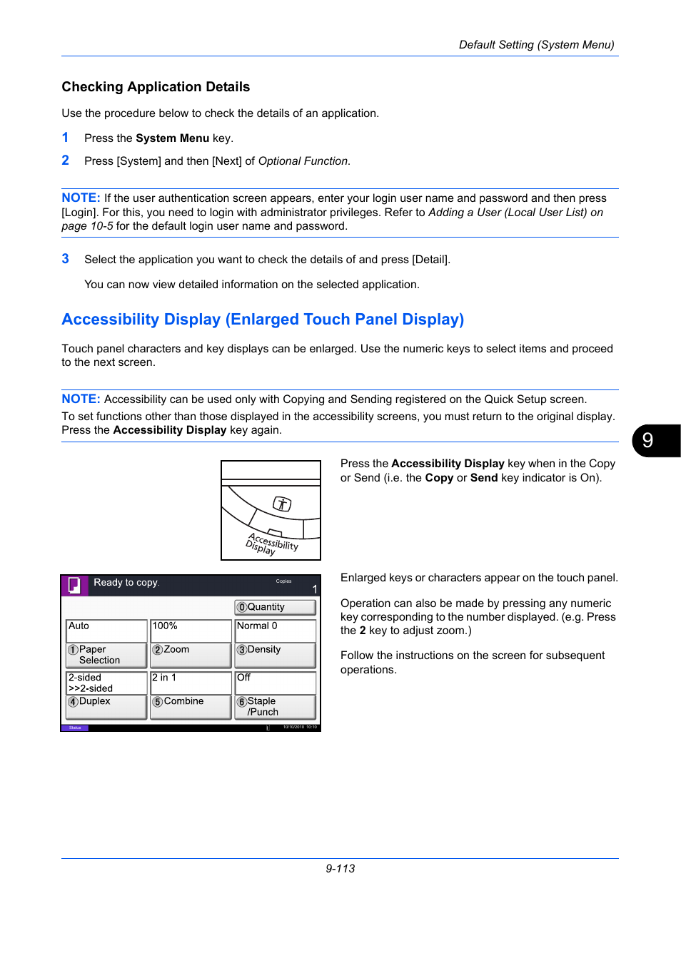 Checking application details | TA Triumph-Adler DC 2435 User Manual | Page 411 / 568