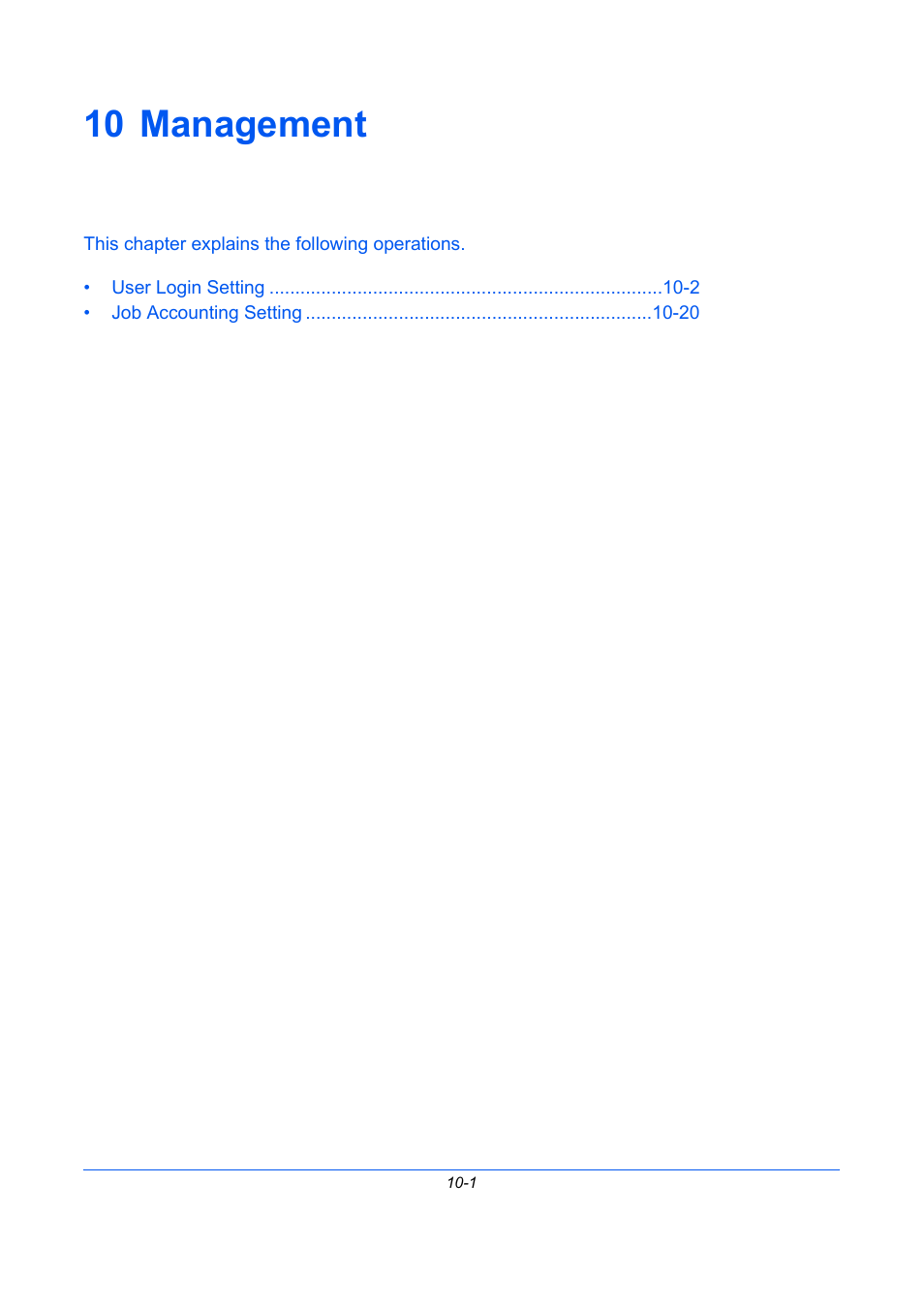 10 management, Management, R 10 - management | TA Triumph-Adler DC 2435 User Manual | Page 413 / 568