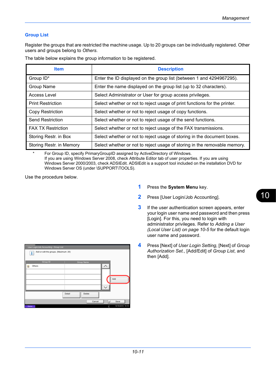 E 10-11) | TA Triumph-Adler DC 2435 User Manual | Page 423 / 568