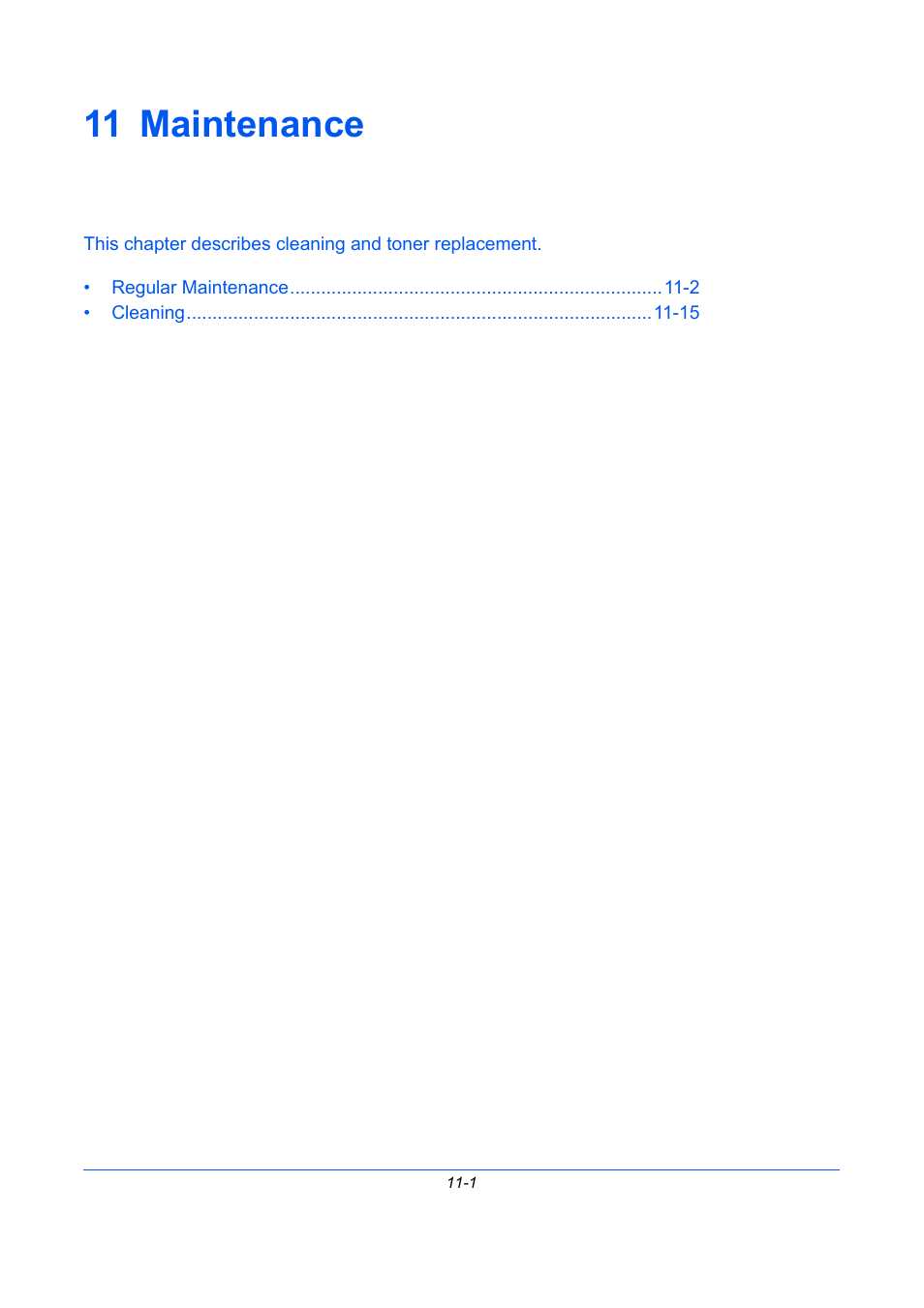 11 maintenance, Maintenance, 11 - maintenance | TA Triumph-Adler DC 2435 User Manual | Page 447 / 568