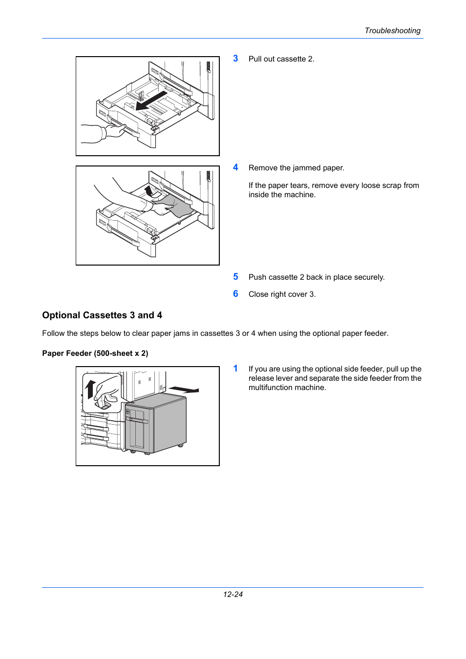 Optional cassettes 3 and 4 | TA Triumph-Adler DC 2435 User Manual | Page 490 / 568