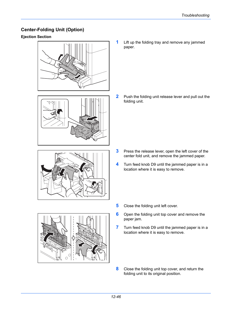 Center-folding unit (option) | TA Triumph-Adler DC 2435 User Manual | Page 512 / 568