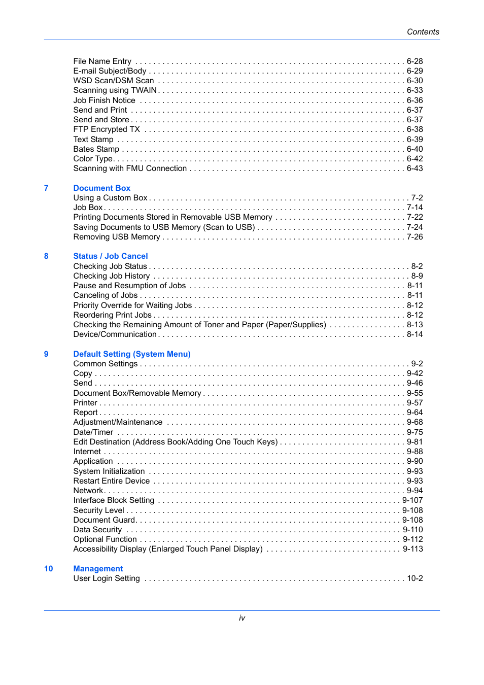 TA Triumph-Adler DC 2435 User Manual | Page 6 / 568