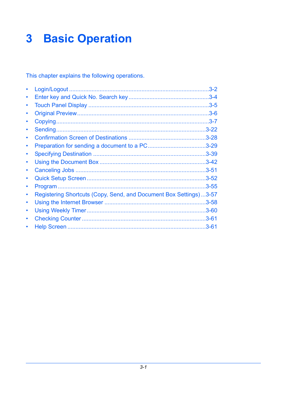 3 basic operation, Basic operation, 3 - basic operation | TA Triumph-Adler DC 2435 User Manual | Page 95 / 568