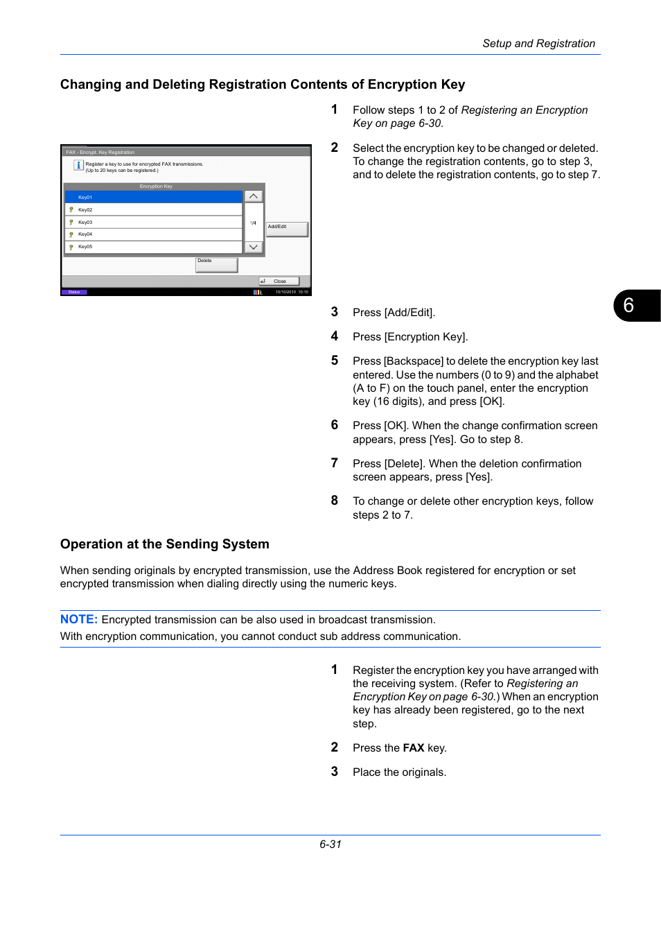 Operation at the sending system | TA Triumph-Adler DC 2435 User Manual | Page 179 / 250