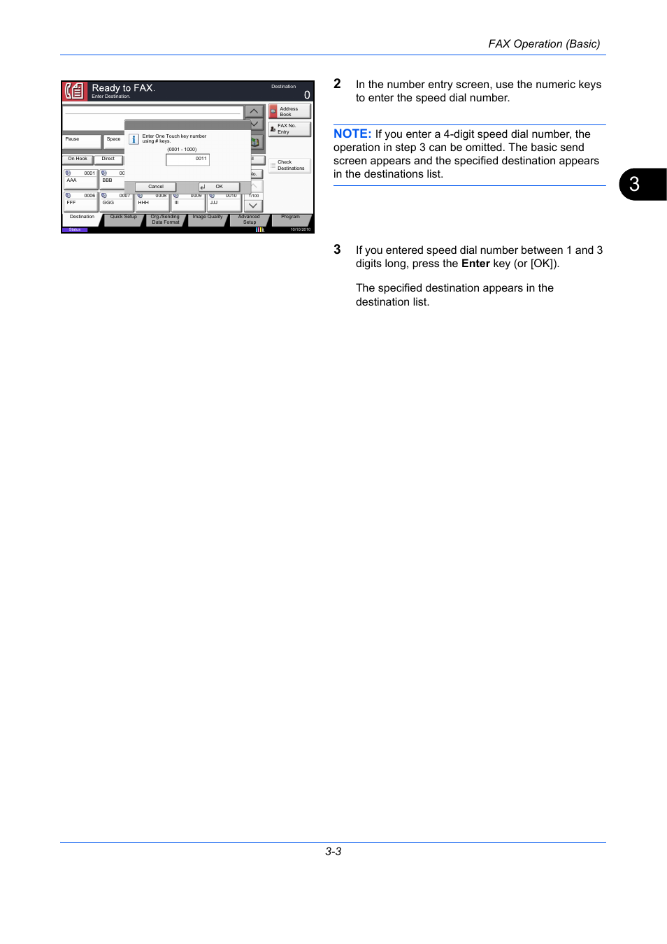 Fax operation (basic) 3-3 | TA Triumph-Adler DC 2435 User Manual | Page 43 / 250