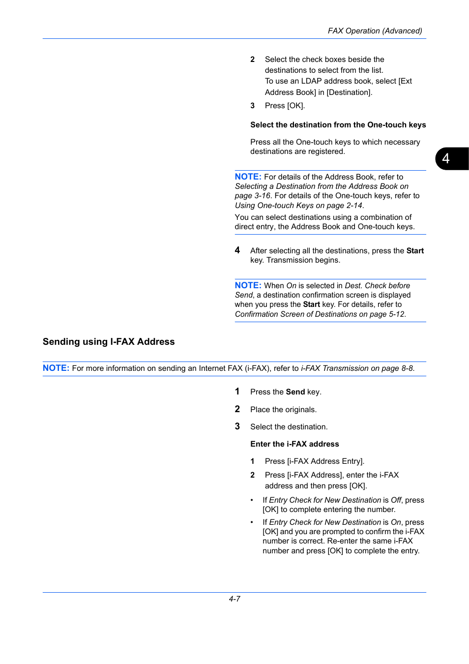 Sending using i-fax address | TA Triumph-Adler DC 2435 User Manual | Page 75 / 250