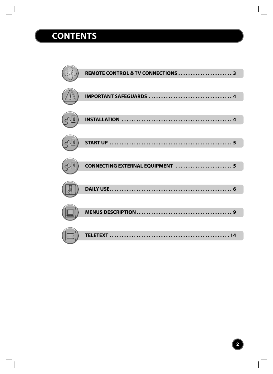 Daewoo DTC-20 User Manual | Page 3 / 18