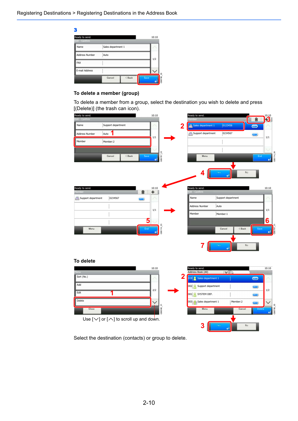 Use [ ] or [ ] to scroll up and down | TA Triumph-Adler DC 6025 User Manual | Page 37 / 216