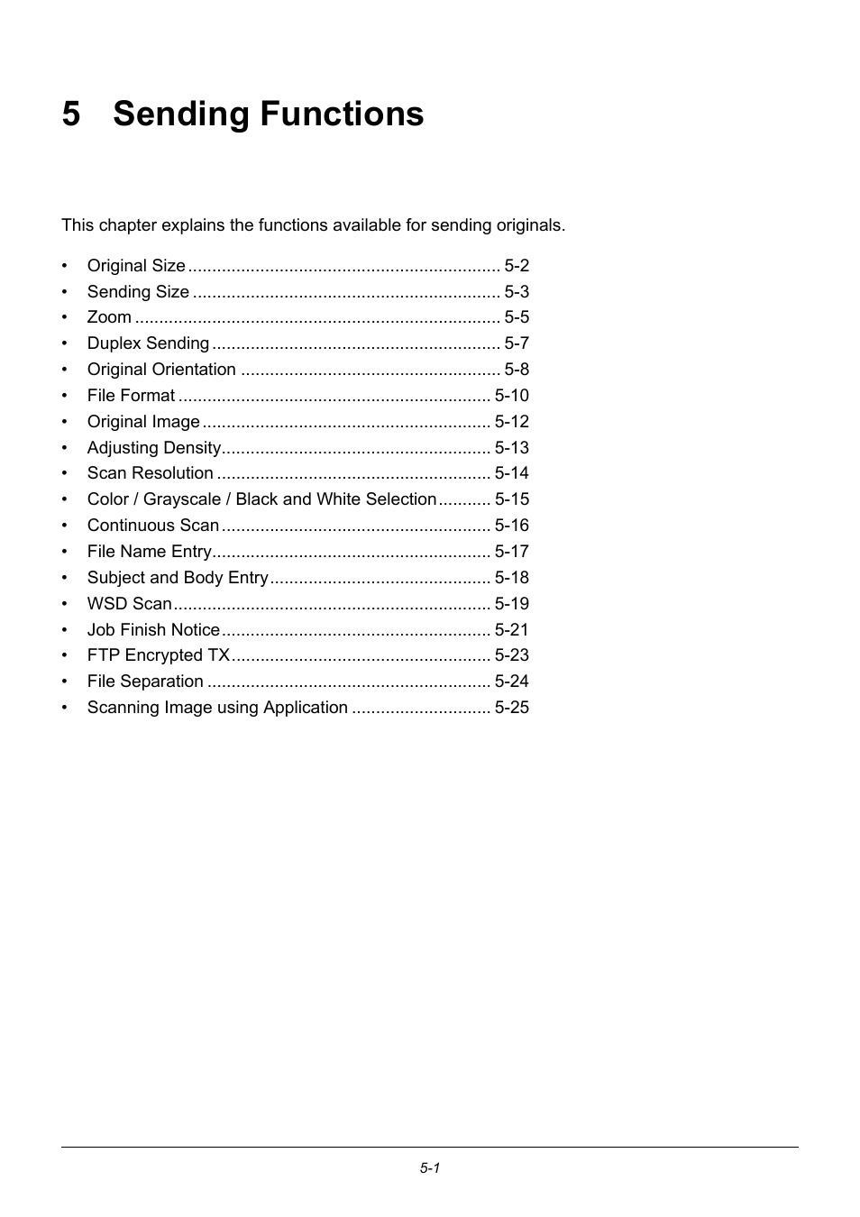 5 sending functions, Sending functions, 5 - sending functions | TA Triumph-Adler DC 6140L User Manual | Page 139 / 446