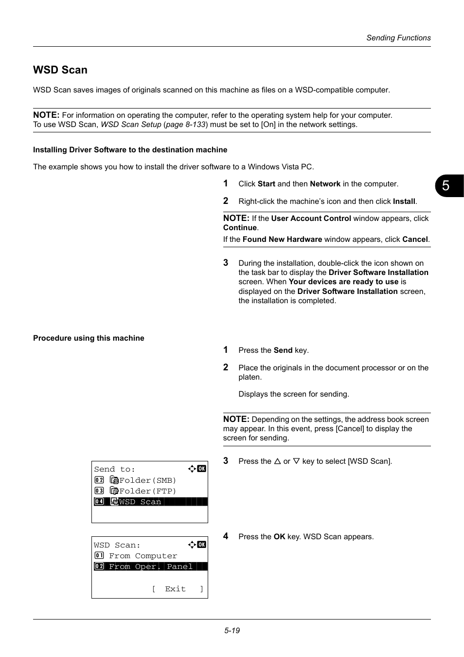 Wsd scan, Wsd scan -19 | TA Triumph-Adler DC 6140L User Manual | Page 157 / 446